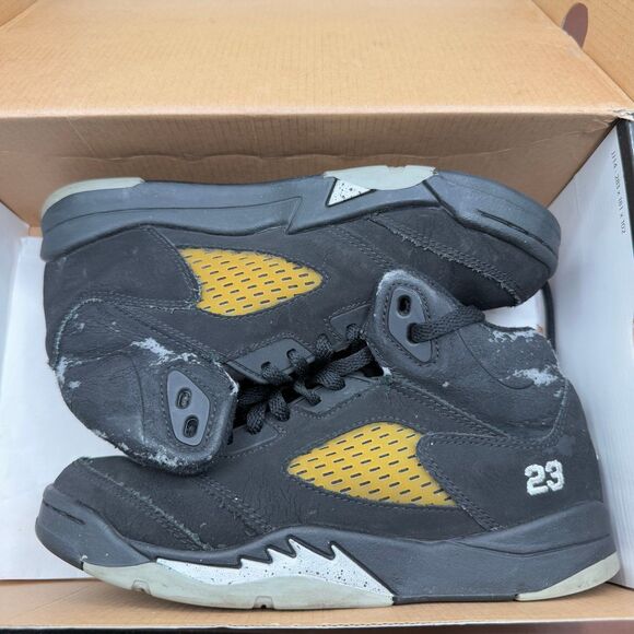 Nike Air Jordan 5 Retro (2006) Black Metallic (PS) Size 2.5Y - Picture 3 of 11